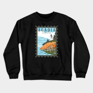 Acadia National Park Stamp Crewneck Sweatshirt